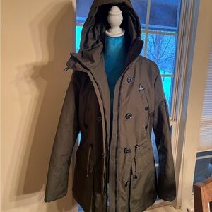 Madden Girl Olive Military Field Jacket